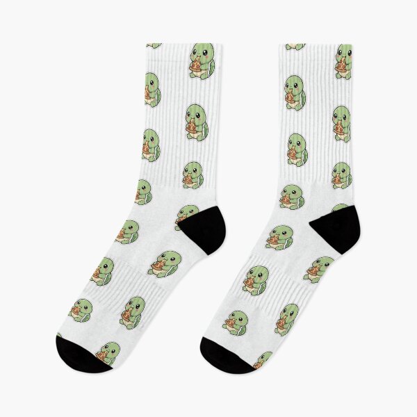 Item preview, Cute Turtle Eating Pizza – Kawaii Food Animal Sticker designed and sold by mayatA-rt.