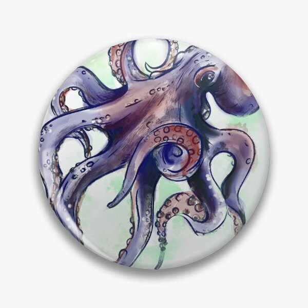 Item preview, Octopus painting designed and sold by Scattered Mind Designs: Consistency is hell. .