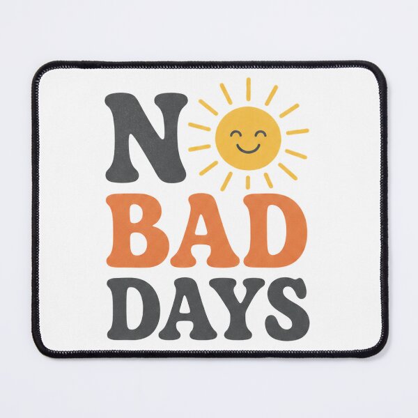 Item preview, No Bad Days Happy Sunshine Typography designed and sold by FusiTink.