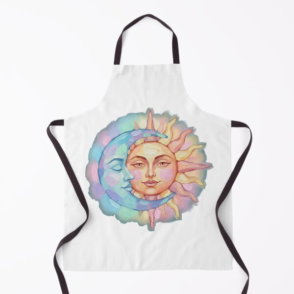 Item preview, Sun and Moon Colorful Palette Knife Art designed and sold by GymTanLaundry.