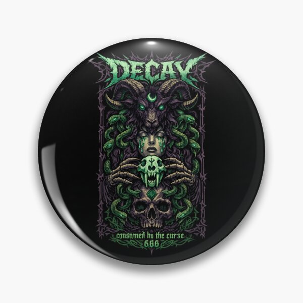 Item preview, Decay - medusa consumed by the curse 666 designed and sold by SidTastic .