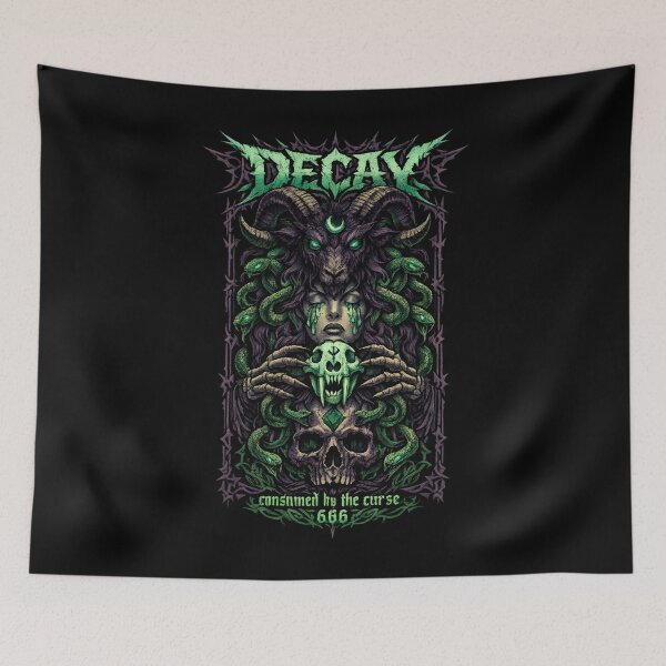 Item preview, Decay - medusa consumed by the curse 666 designed and sold by SidTastic .