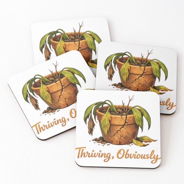 Item preview, hriving Obviously Wilted Plant Humor designed and sold by jgvisualarts.