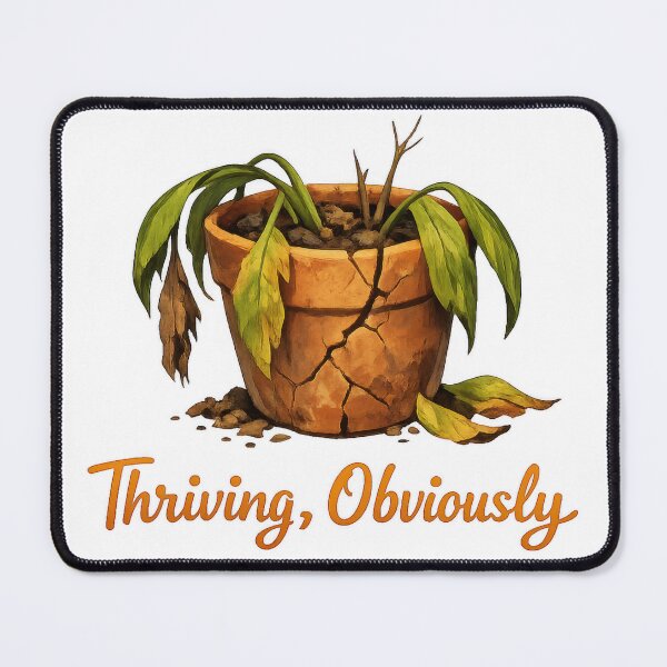 Item preview, hriving Obviously Wilted Plant Humor designed and sold by jgvisualarts.