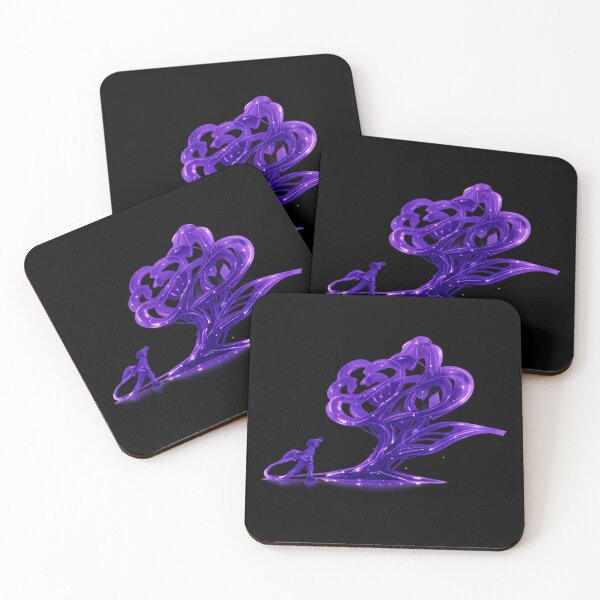 Item preview, Neon Purple Tree of Growth - Conscious Living Abstract Art designed and sold by InnerwayStudio.