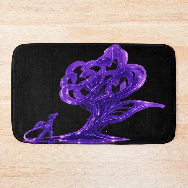 Item preview, Neon Purple Tree of Growth - Conscious Living Abstract Art designed and sold by InnerwayStudio.