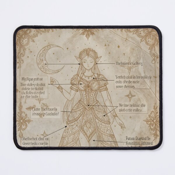 Item preview, Mystical Elf Quest – Vintage Fantasy Illustration designed and sold by ShaDeS-AI-Art.
