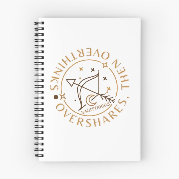 Item preview, Sagittarius - overshares, then overthinks designed and sold by Moonela.