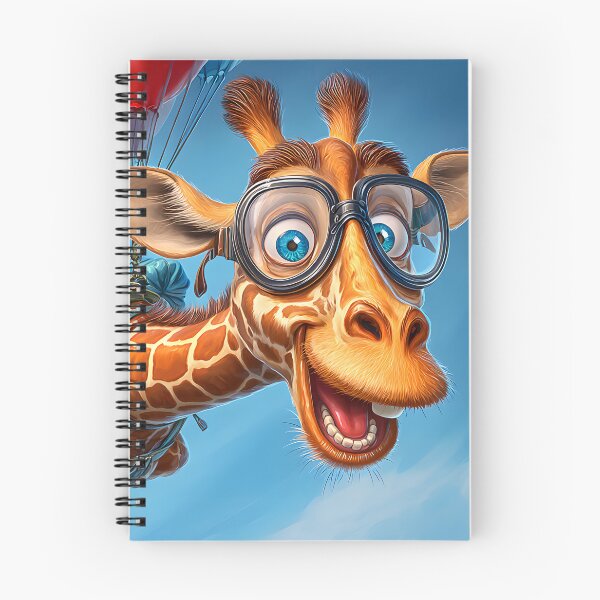 Item preview, Giraffe Parachuting with Colorful Balloons in Sky designed and sold by Artessie.