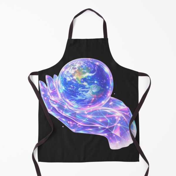Item preview, Neon Earth in Hand designed and sold by Nika Art Studio.
