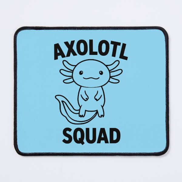 Item preview, Happy Axolotl Squad Minimalist Tadpole cute mexican salamander black and blue - HD ONLINE STORE designed and sold by bard-art.