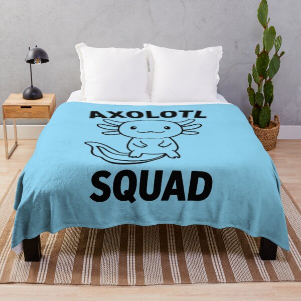 Item preview, Happy Axolotl Squad Minimalist Tadpole cute mexican salamander black and blue - HD ONLINE STORE designed and sold by bard-art.