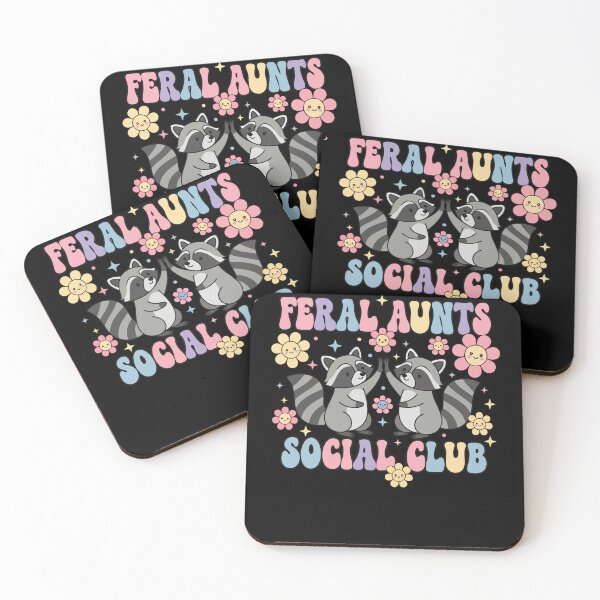 Item preview, Gender reveal Feral Aunts Social Club baby shower designed and sold by LuminOrb.
