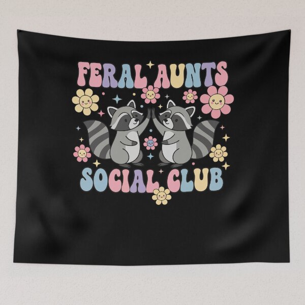 Item preview, Gender reveal Feral Aunts Social Club baby shower designed and sold by LuminOrb.