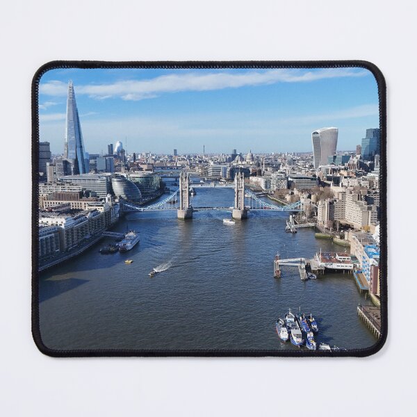 Item preview, Tower Bridge, the Shard, Walkie Talkie, Gherkin and the city of London designed and sold by Drone Filming Hertfordshire.