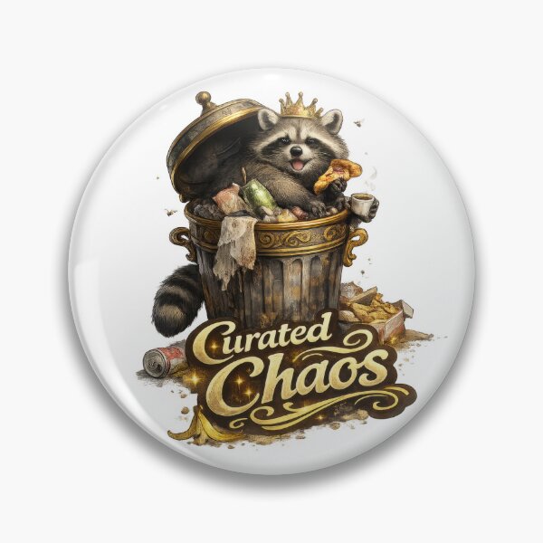 Item preview, Curated Chaos Raccoon Trash King designed and sold by jgvisualarts.