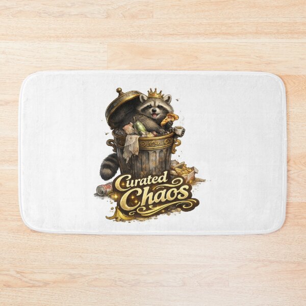 Item preview, Curated Chaos Raccoon Trash King designed and sold by jgvisualarts.