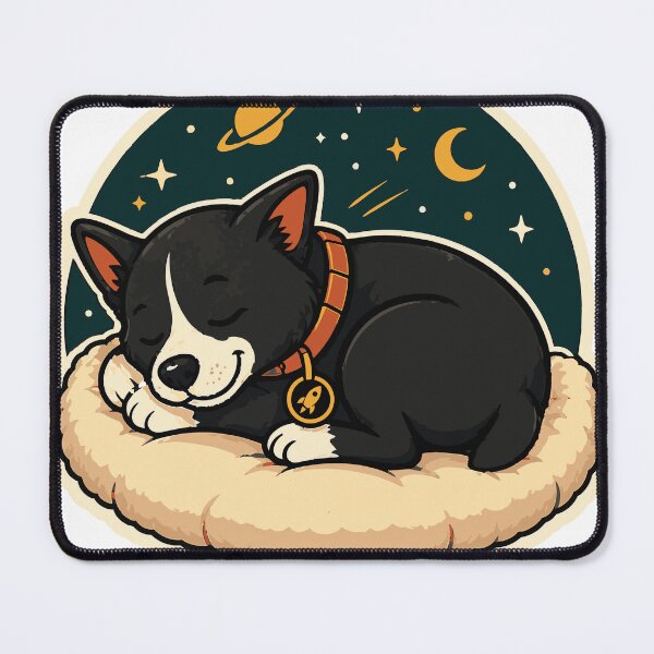 Item preview, Sleepy Rocket Cozy Dog Nap designed and sold by RocketDogArtStudio.