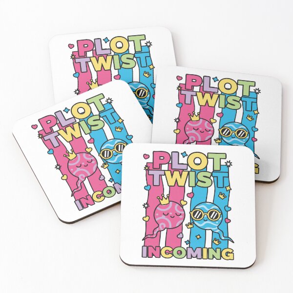 Item preview, Gender Reveal Plot Twist Incoming Shower Baby designed and sold by LuminOrb.