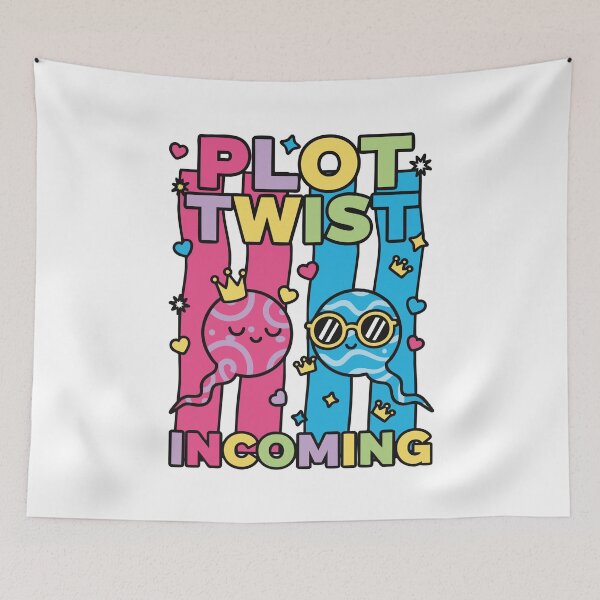 Item preview, Gender Reveal Plot Twist Incoming Shower Baby designed and sold by LuminOrb.