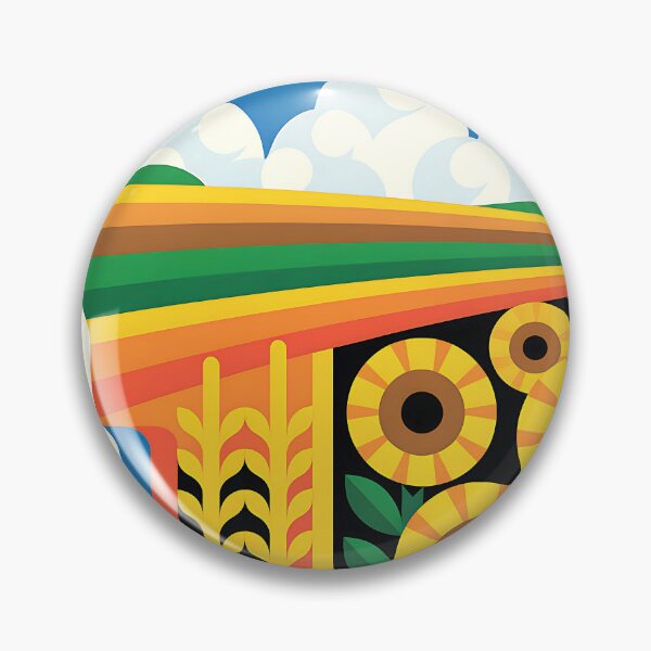 Item preview, Kansas - Vintage travel poster in the style of Fernand Léger designed and sold by PrintableTravel.