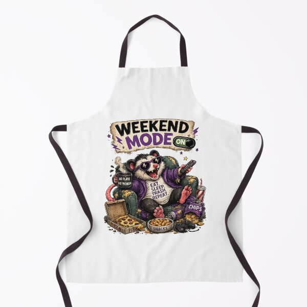 Item preview, Weekend Mode Opossum – Funny Lazy Snack Lover Design designed and sold by Clothes With Smiling Animals Walt Gral.