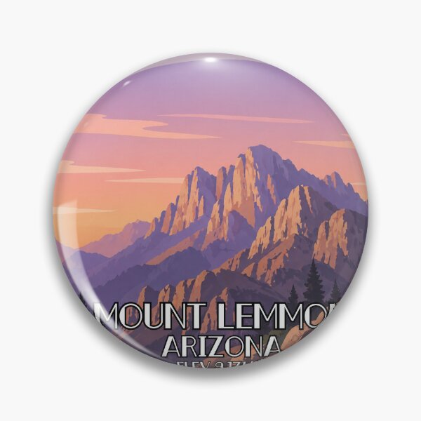 Item preview, Mount Lemmon Arizona Sunset Landscape | Catalina Mountains Vintage Travel Art Elevation 9171 ft designed and sold by SimplyJasper.