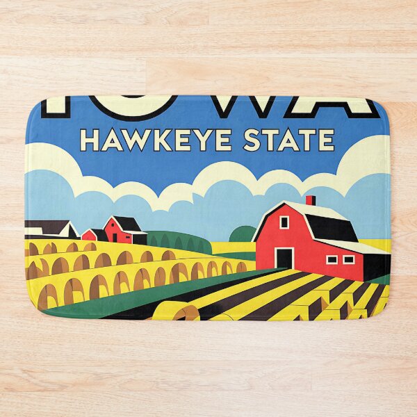 Item preview, Iowa - Vintage travel poster in the style of Fernand Léger designed and sold by PrintableTravel.