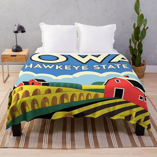 Item preview, Iowa - Vintage travel poster in the style of Fernand Léger designed and sold by PrintableTravel.