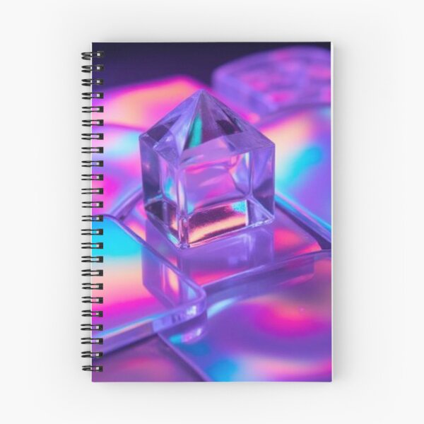 Item preview, Neon Holographic Glass Art Abstract designed and sold by Nika Art Studio.