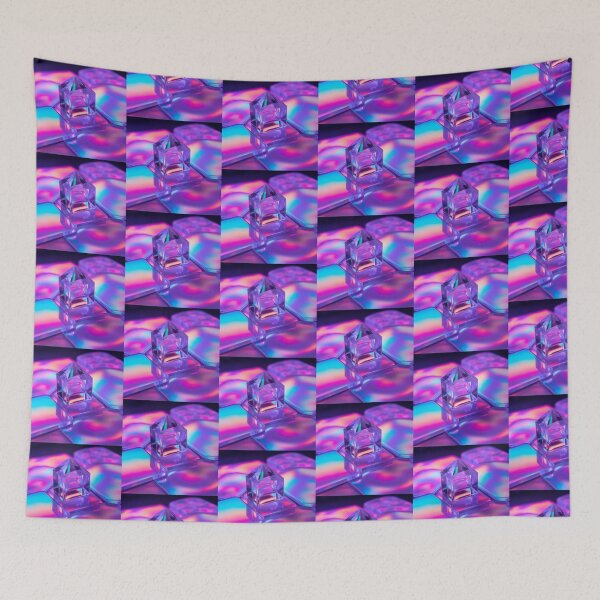 Item preview, Neon Holographic Glass Art Abstract designed and sold by Nika Art Studio.