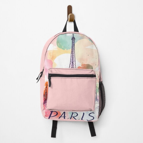 Item preview, Paris Eiffel Tower Colorful Watercolor Art designed and sold by Ekracreatives.