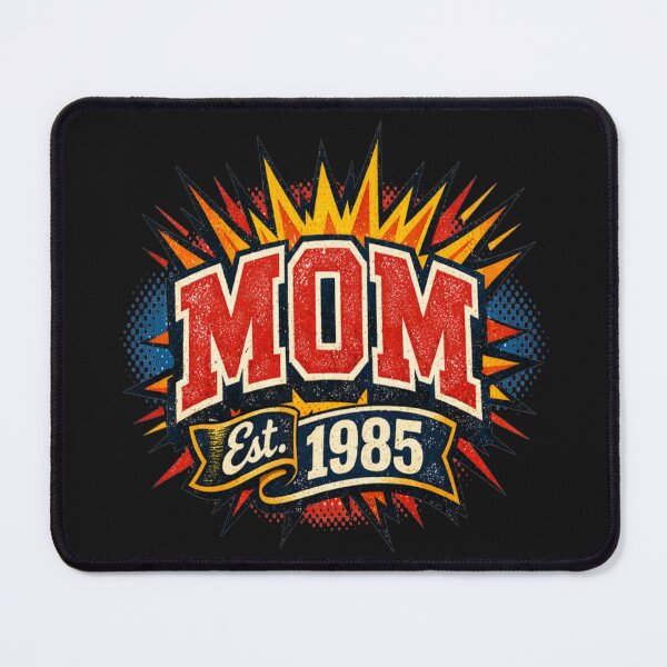 Item preview, Mom Est 1985 Retro Comic Book Style Mother designed and sold by Tsugraf Designs.