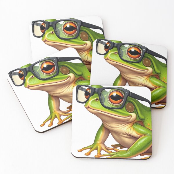 Item preview, Cool Realistic Frog Wearing Black Glasses Art designed and sold by Hafcishop.
