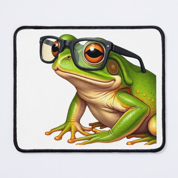 Item preview, Cool Realistic Frog Wearing Black Glasses Art designed and sold by Hafcishop.
