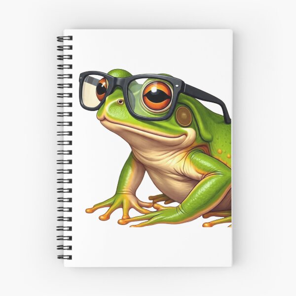 Item preview, Cool Realistic Frog Wearing Black Glasses Art designed and sold by Hafcishop.