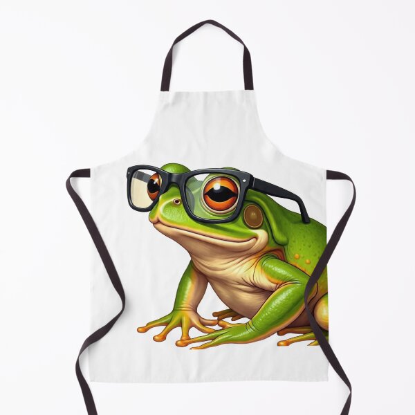 Item preview, Cool Realistic Frog Wearing Black Glasses Art designed and sold by Hafcishop.