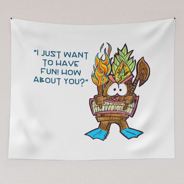 Item preview, Fun the Tiki Funster – "I Just Want to Have Fun! How About You?" | Tropic of Funsters designed and sold by NeatlineFX.