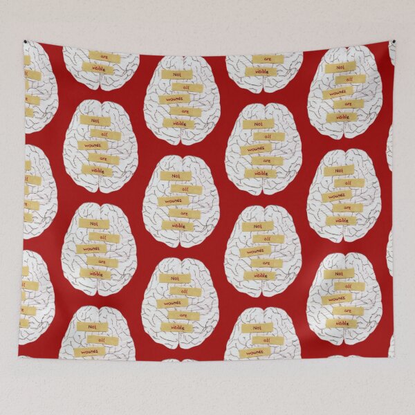 Item preview, not all wounds are visible brain designed and sold by indie cottage.