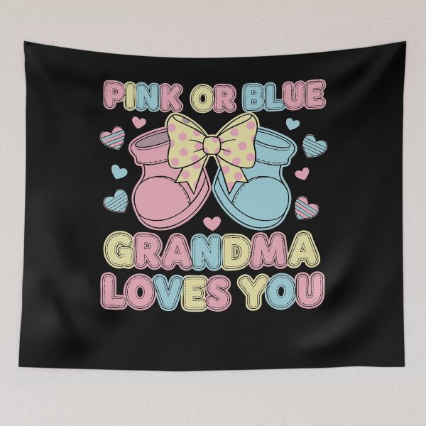Artikelvorschau, Gender Reveal: Rosa oder Blau? Oma liebt dich, Baby! entworfen und verkauft von LuminOrb.