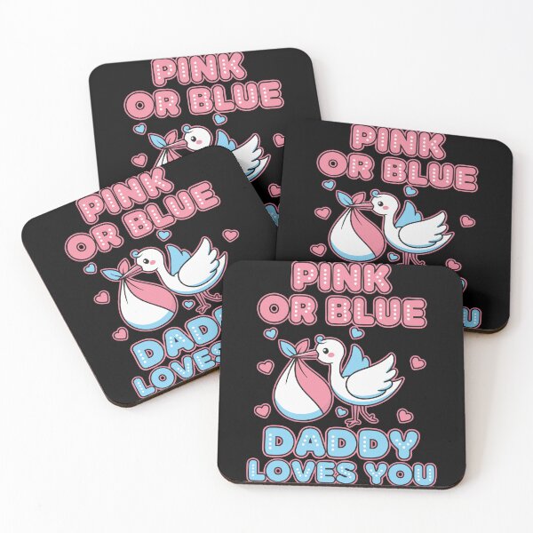 Item preview, Gender Reveal Pink Or Blue Daddy Loves You Baby designed and sold by LuminOrb.