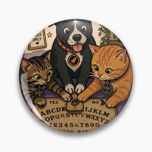 Item preview, Spooky Pets Ouija Board Cats Dog designed and sold by RocketDogArtStudio.
