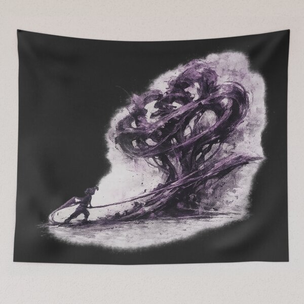 Item preview, Shadows of Growth - Abstract Tree Fine Art Sketch designed and sold by InnerwayStudio.