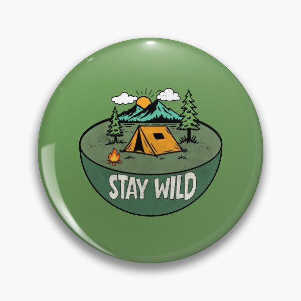 Item preview, stay wild - camping adventure designed and sold by CypisDesign.