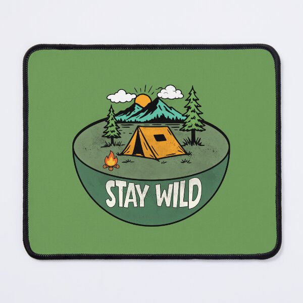 Item preview, stay wild - camping adventure designed and sold by CypisDesign.