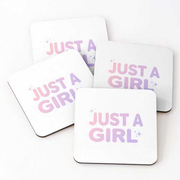 Item preview, Just A Girl Aesthetic Sticker | Cute Minimal Feminine Quote | Soft Girl Phone Case Design designed and sold by CutePlix.