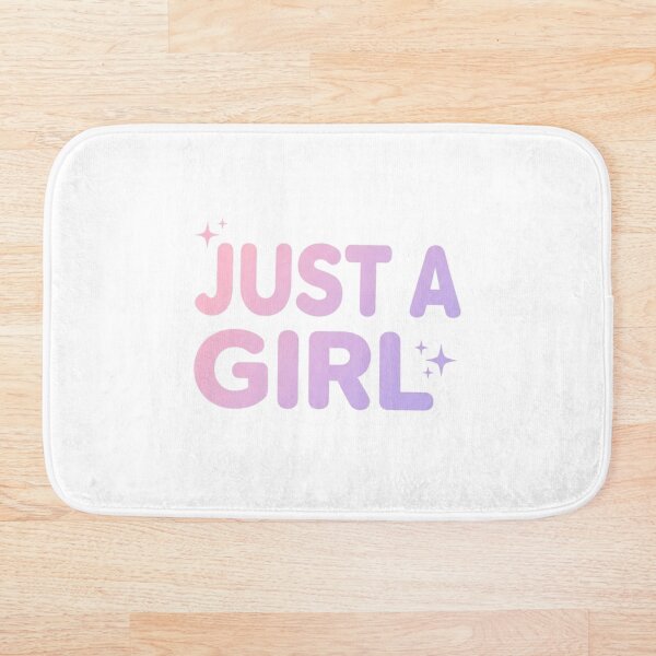 Aperçu de l'œuvre Sticker esthétique « Juste une fille » | Citation féminine minimaliste et mignonne | Design de coque de téléphone douce pour fille créée et vendue par CutePlix.