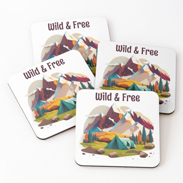 Item preview, Wild & Free Mountain Camping – Outdoor Adventure Nature Aesthetic Design designed and sold by AM.87.