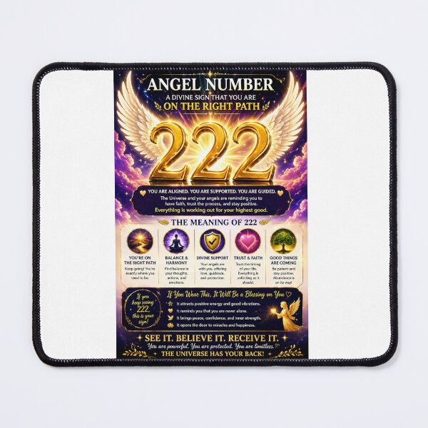 Item preview, Angel Number 222 Balance Harmony Manifestation Design designed and sold by HiteshArt111.