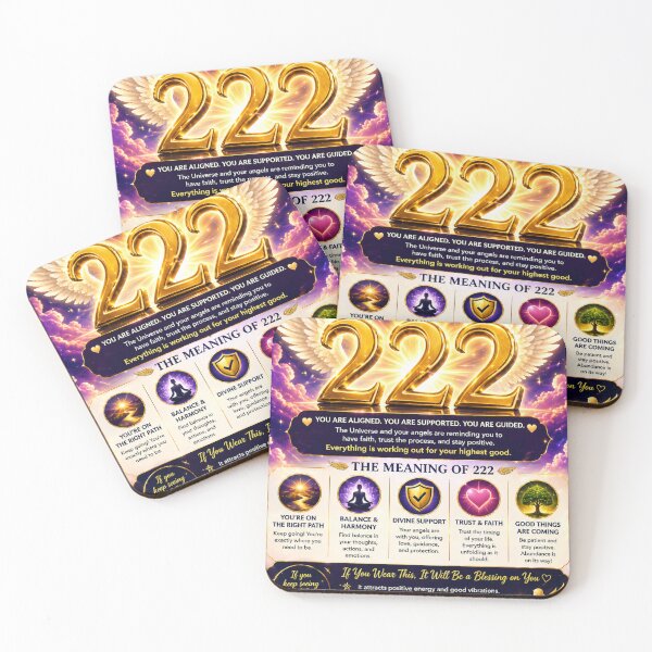 Item preview, Angel Number 222 Balance Harmony Manifestation Design designed and sold by HiteshArt111.